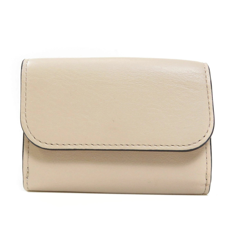 Chloe Leather Wallet Calfskin Wallet Tri fold fold Bi
